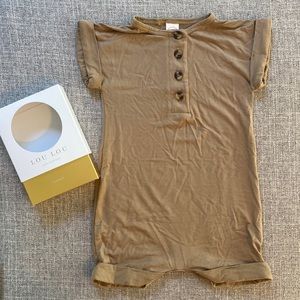Lou Lou and Company tan romper 12-24 month size. Excellent condition!